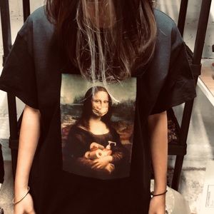 T-shirt Mona Lisa Corona Virus